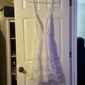 White lace sundress, brand new, never been worn.